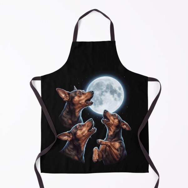 Item preview, Miniature Pinscher Howling Moon Art Dog Owner designed and sold by TerryConnells.