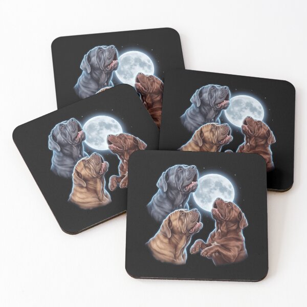 Item preview, Neapolitan Mastiff Howling Moon Art Dog Owner designed and sold by TerryConnells.