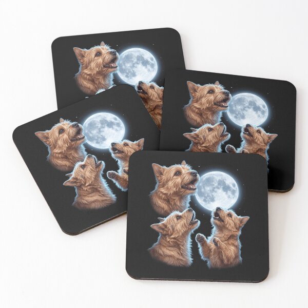 Item preview, Norwich Terrier Howling Moon Art Dog Owner designed and sold by TerryConnells.