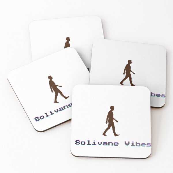 Item preview, Solivane Vibes – Retro Glitch Aesthetic Walking Silhouette designed and sold by EHdesignShop.