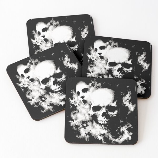 Item preview, Ghost Skull Horror Smoke Dark Aesthetic Graphic Tee designed and sold by VikArtStudio.