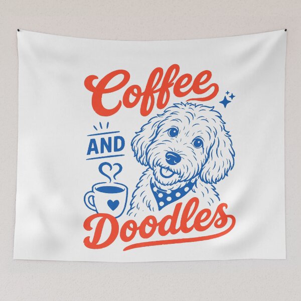 Item preview, Retro Coffee and Doodles Funny Doodle Coffee Club Pet Lover designed and sold by CriseldaBruning.