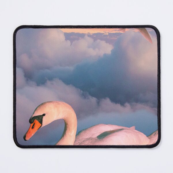 Item preview, Dreamy Swan in Pink Clouds Fantasy designed and sold by berwies-artwork.