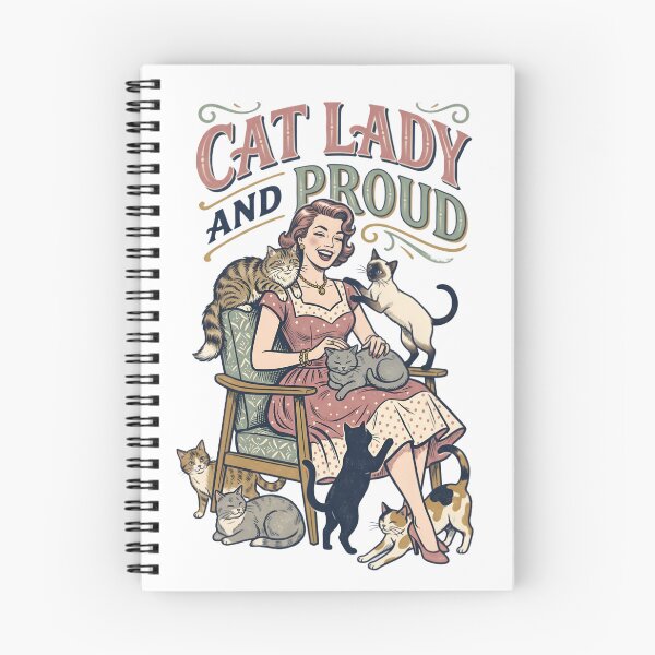 Item preview, CAT LADY AND PROUD — VINTAGE POSTE Cat Lady Pride · Retro Art designed and sold by LuxePrint Society.
