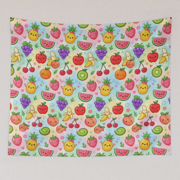 Item preview, Super Cute Kawaii Fruit designed and sold by FunFitsFactory.