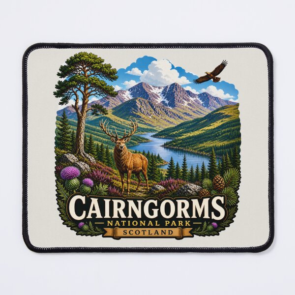 Item preview, Cairngorms National Park, Scotland - Highland Stag Mountain designed and sold by Myra365Art.