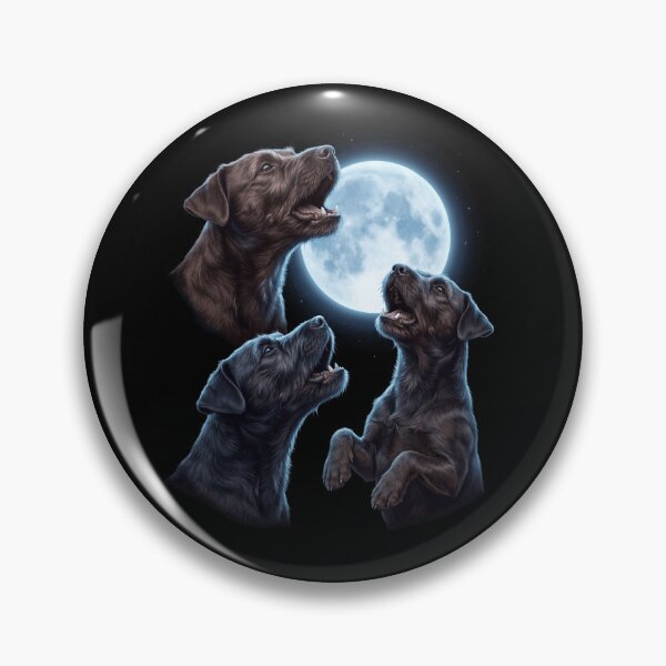 Item preview, Patterdale Terrier Howling Moon Art Dog Owner designed and sold by TerryConnells.
