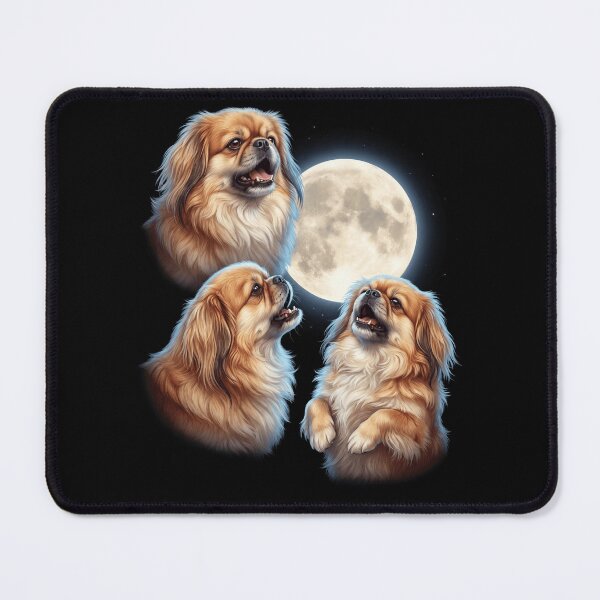 Item preview, Pekingese Howling Moon Art Dog Owner designed and sold by TerryConnells.