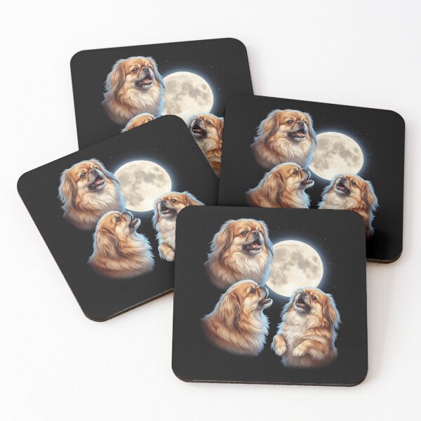 Item preview, Pekingese Howling Moon Art Dog Owner designed and sold by TerryConnells.