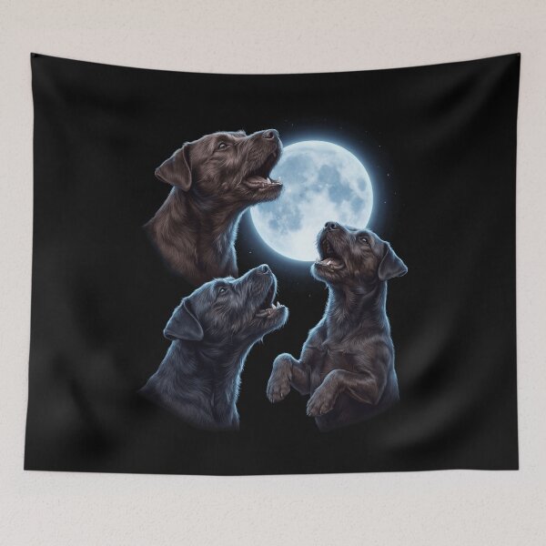Item preview, Patterdale Terrier Howling Moon Art Dog Owner designed and sold by TerryConnells.