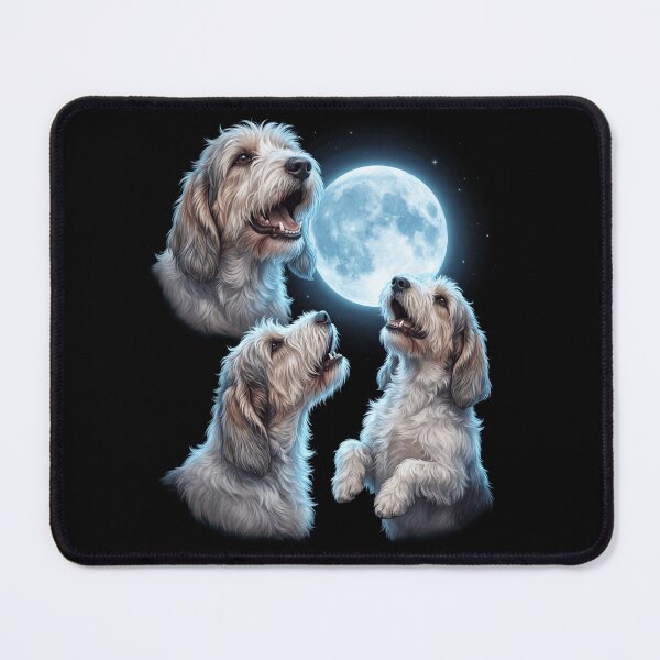 Item preview, Petit Basset Griffon Vendeen Howling Moon Art Dog Owner designed and sold by TerryConnells.