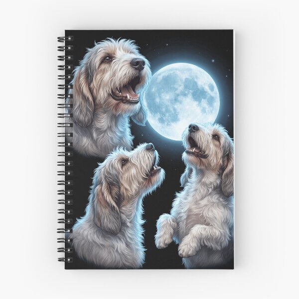 Item preview, Petit Basset Griffon Vendeen Howling Moon Art Dog Owner designed and sold by TerryConnells.