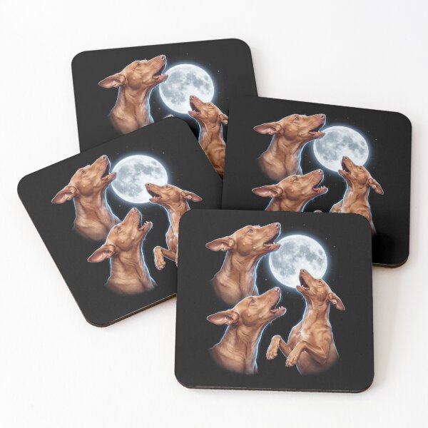 Item preview, Pharaoh Hound Howling Moon Art Dog Owner designed and sold by TerryConnells.
