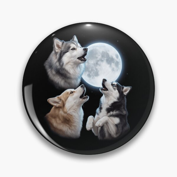 Item preview, Pomsky Howling Moon Art Dog Owner designed and sold by TerryConnells.