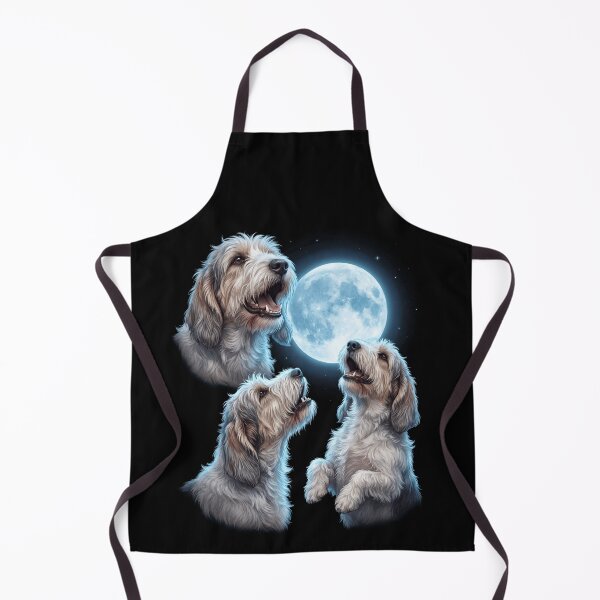 Aperçu de l'œuvre Petit Basset Griffon Vendéen Howling Moon Art Dog Owner créée et vendue par TerryConnells.