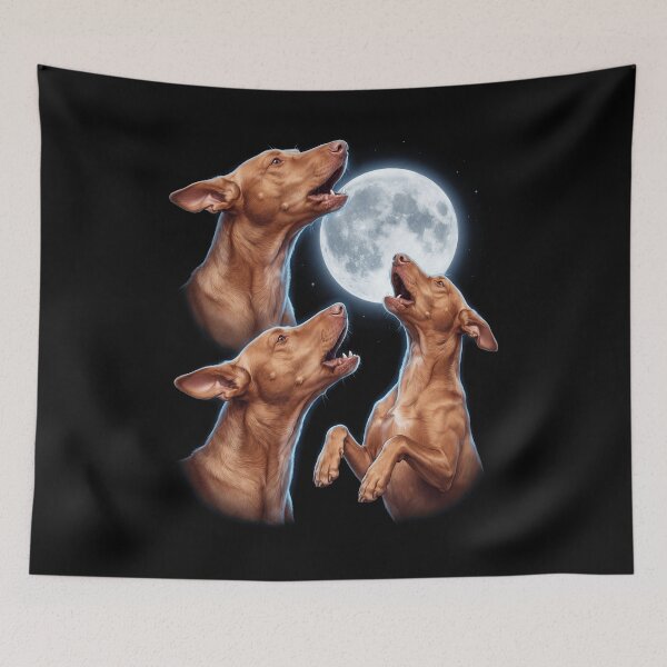 Item preview, Pharaoh Hound Howling Moon Art Dog Owner designed and sold by TerryConnells.