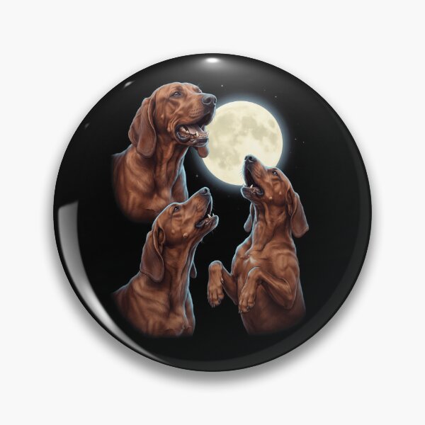 Item preview, Redbone Coonhound Howling Moon Art Dog Owner designed and sold by TerryConnells.