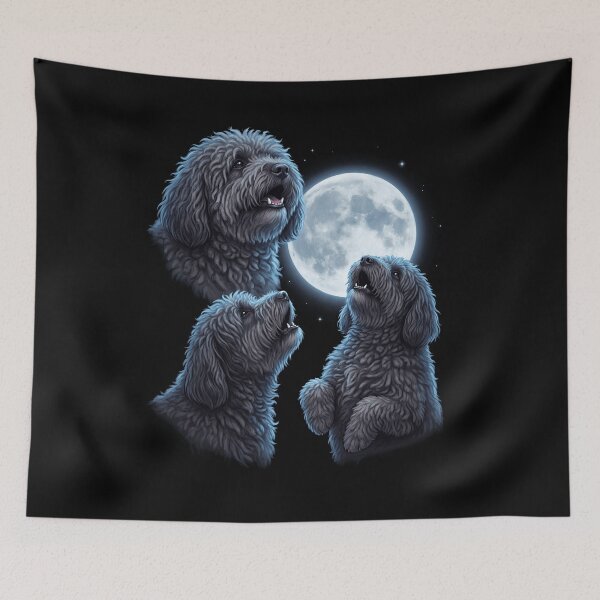 Item preview, Puli Howling Moon Art Dog Owner designed and sold by TerryConnells.