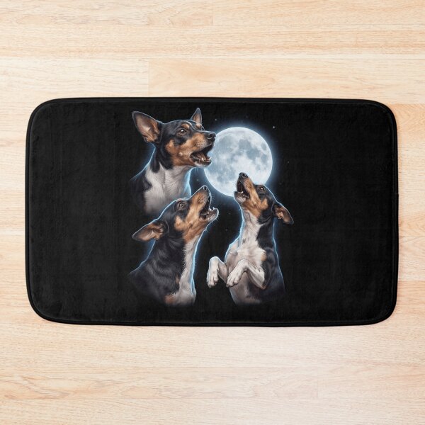 Artikelvorschau, Rat Terrier heult Mond Kunst Hundebesitzer entworfen und verkauft von TerryConnells.