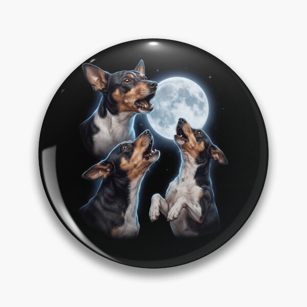 Item preview, Rat Terrier Howling Moon Art Dog Owner designed and sold by TerryConnells.