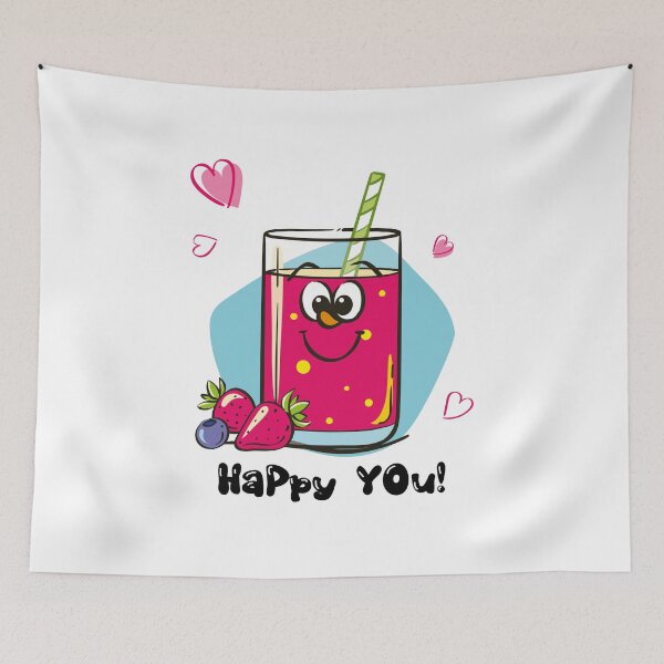 Item preview, Strawberry Smoothie Kawaii Design designed and sold by mcraft studio.
