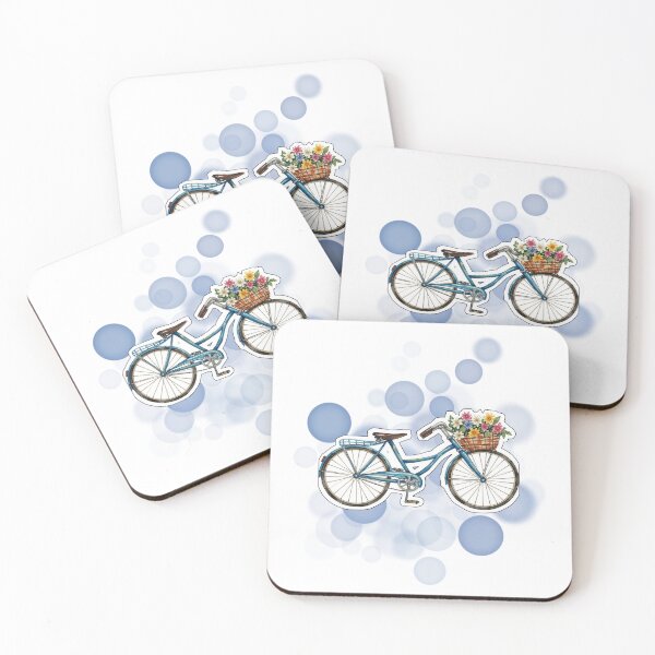 Item preview, Blue Dutch Bicycle with Flowers Holland Cute Travel Design designed and sold by iamKRUK.