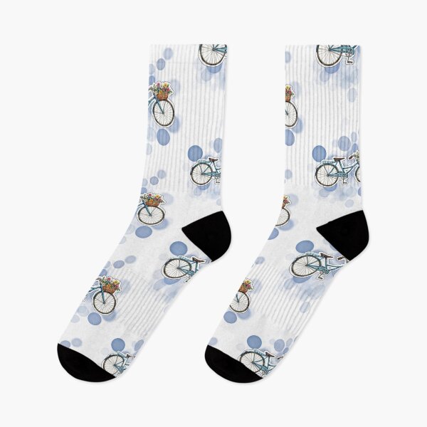 Item preview, Blue Dutch Bicycle with Flowers Holland Cute Travel Design designed and sold by iamKRUK.