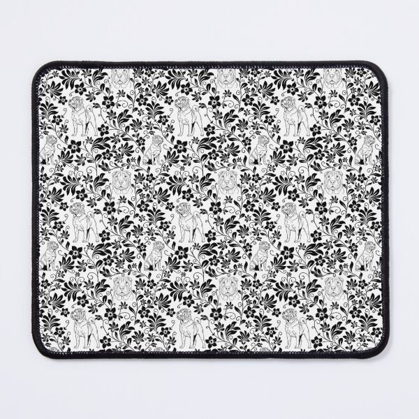 Item preview, Shar Pei Floral Silhouette Pattern | Wrinkly Dog Botanical Design designed and sold by WildLakePatterns.