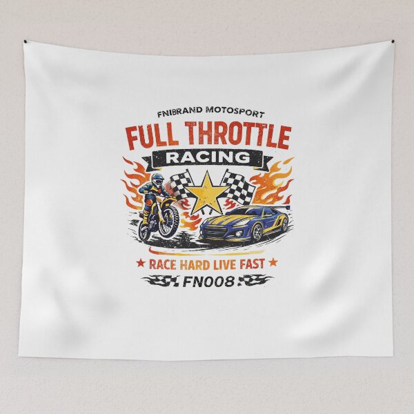Item preview, Full Throttle Racing T-Shirt designed and sold by Matinez Pink.