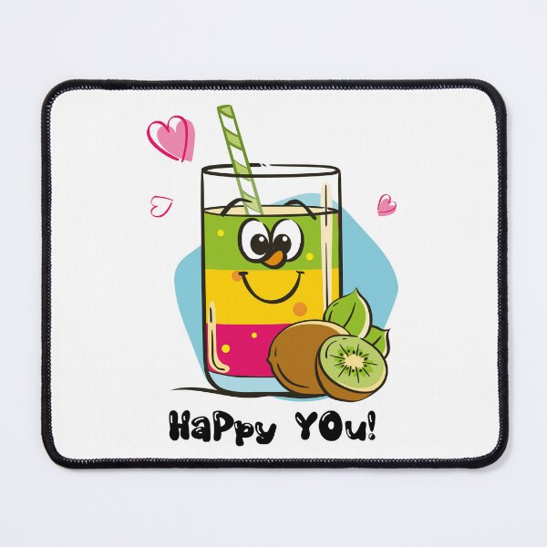 Item preview, Kawaii Kiwi Juice Cartoon Design designed and sold by mcraft studio.