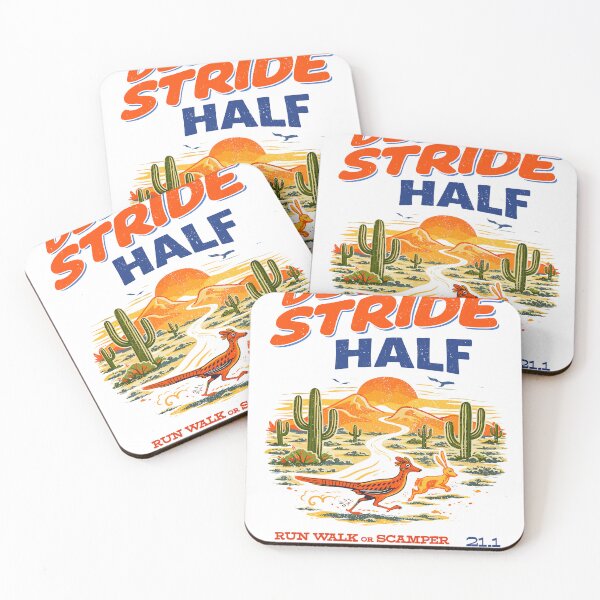 Item preview, Desert Stride Half Marathon Poster designed and sold by Matinez Pink.