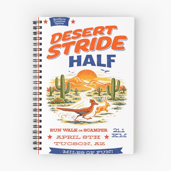 Item preview, Desert Stride Half Marathon Poster designed and sold by Matinez Pink.