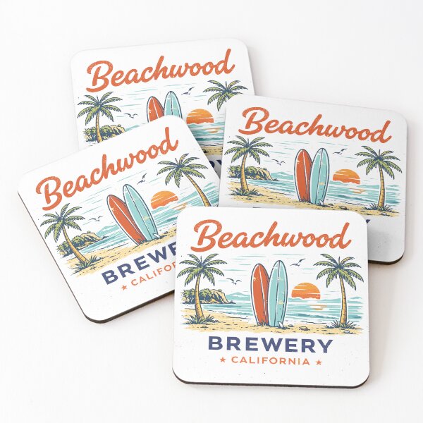 Item preview, Beachwood Brewery Surfboards T-Shirt designed and sold by Matinez Pink.