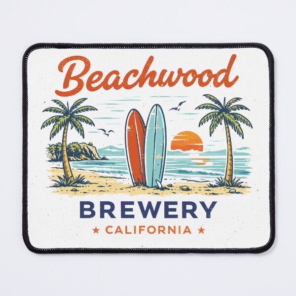 Item preview, Beachwood Brewery Surfboards T-Shirt designed and sold by Matinez Pink.
