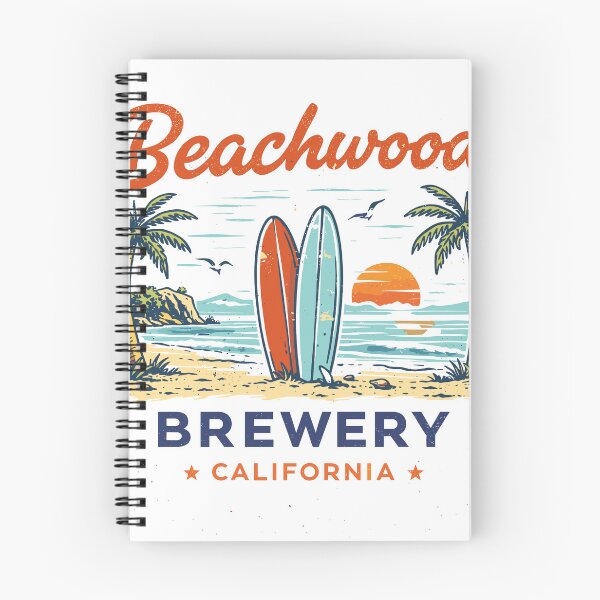 Item preview, Beachwood Brewery Surfboards T-Shirt designed and sold by Matinez Pink.