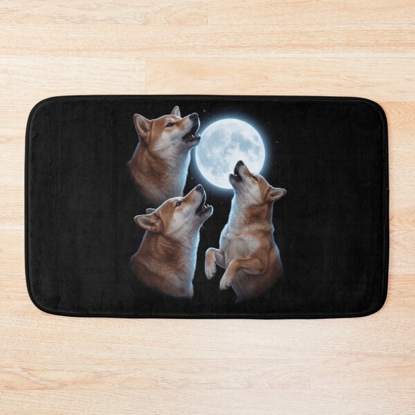 Item preview, Shiba Inu Howling Moon Art Dog Owner designed and sold by TerryConnells.