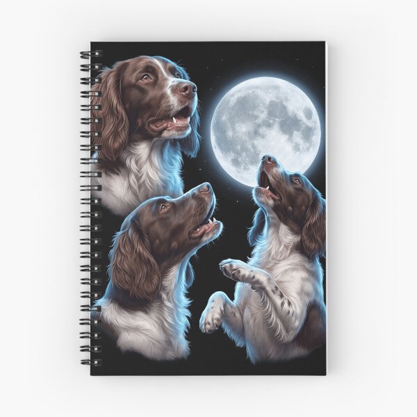 Item preview, Small Munsterlander Pointer Howling Moon Art Dog Owner designed and sold by TerryConnells.