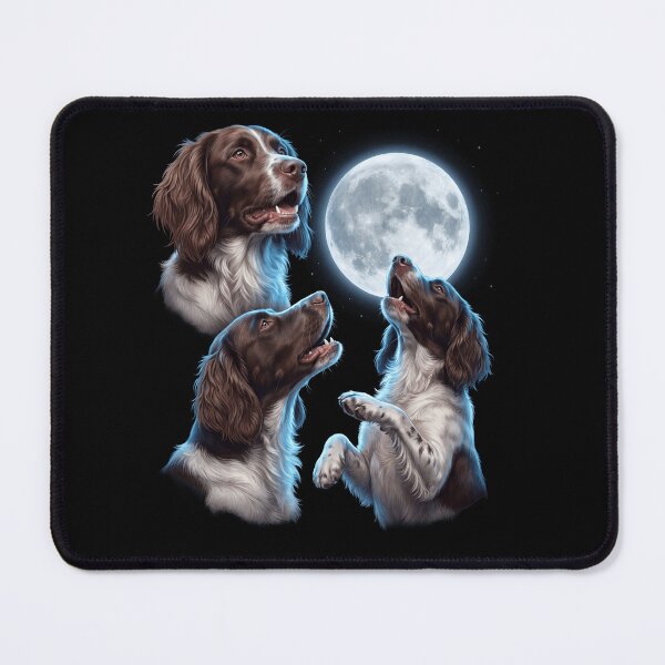 Item preview, Small Munsterlander Pointer Howling Moon Art Dog Owner designed and sold by TerryConnells.
