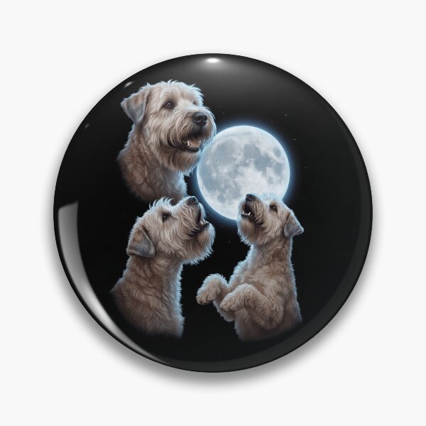 Artikelvorschau, Soft Coated Wheaten Terrier Howling Moon Art Hundebesitzer entworfen und verkauft von TerryConnells.