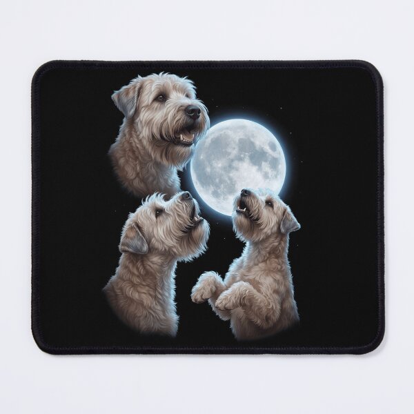 Item preview, Soft Coated Wheaten Terrier Howling Moon Art Dog Owner designed and sold by TerryConnells.