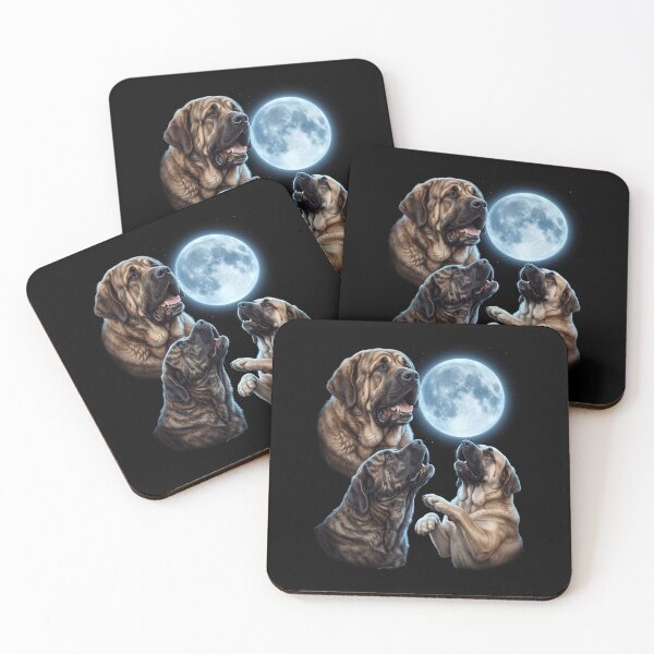 Item preview, Spanish Mastiff Howling Moon Art Dog Owner designed and sold by TerryConnells.