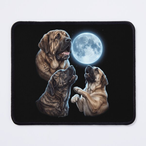Item preview, Spanish Mastiff Howling Moon Art Dog Owner designed and sold by TerryConnells.