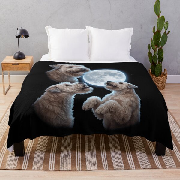 Item preview, Soft Coated Wheaten Terrier Howling Moon Art Dog Owner designed and sold by TerryConnells.