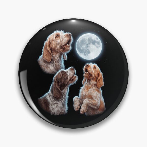 Item preview, Spinone Italiano Howling Moon Art Dog Owner designed and sold by TerryConnells.