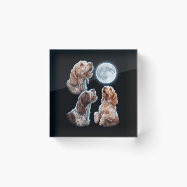 Item preview, Spinone Italiano Howling Moon Art Dog Owner designed and sold by TerryConnells.