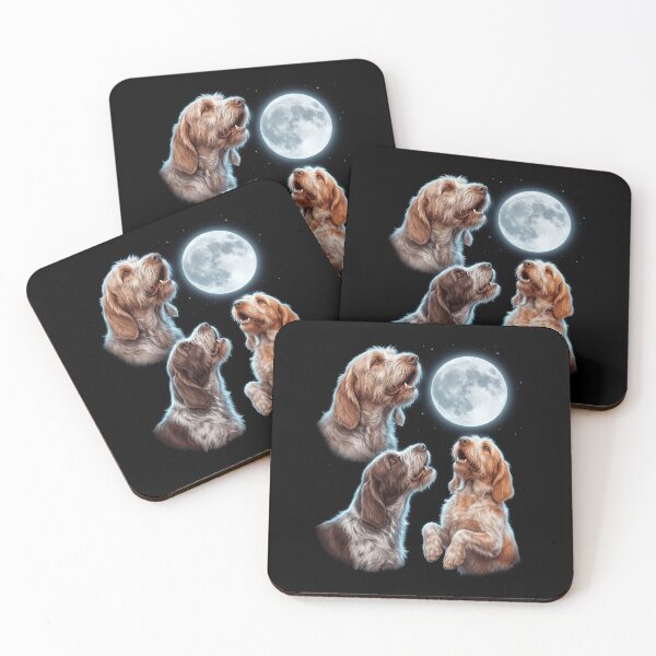 Item preview, Spinone Italiano Howling Moon Art Dog Owner designed and sold by TerryConnells.