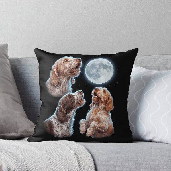Item preview, Spinone Italiano Howling Moon Art Dog Owner designed and sold by TerryConnells.