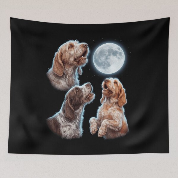 Item preview, Spinone Italiano Howling Moon Art Dog Owner designed and sold by TerryConnells.