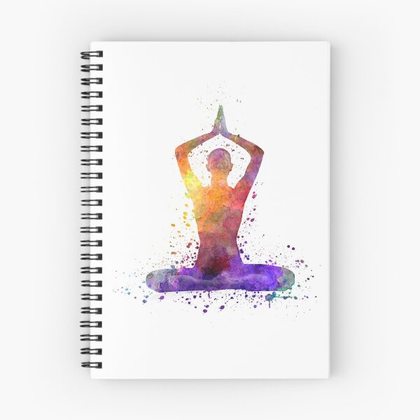 Item preview, Yoga woman 01 in watercolor splatter designed and sold by paulrommer.