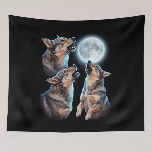 Item preview, Swedish Vallhund Howling Moon Art Dog Owner designed and sold by TerryConnells.